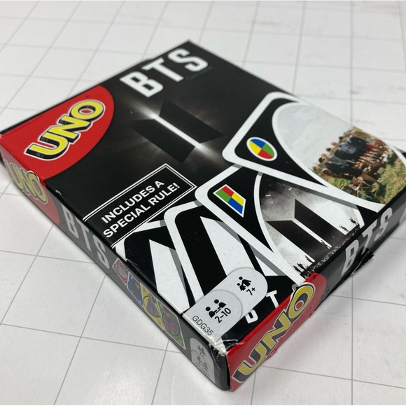 Uno BTS - themed card game Mattel - complete - Picture 1 of 5